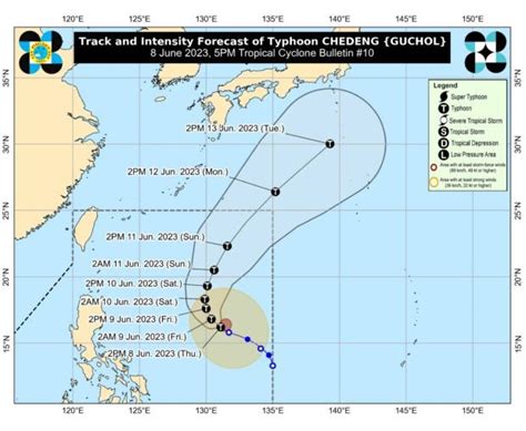 LIVE UPDATES: Typhoon Chedeng .